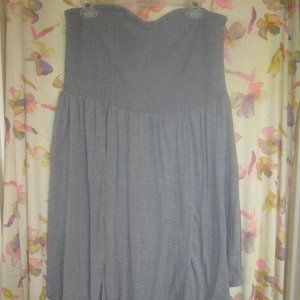 Gray Strapless Dress Torrid